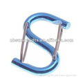 Shape Carabiner 2 in 1 Metal Hook w Spring Clip